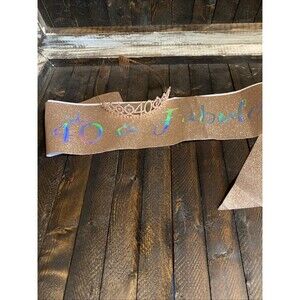 Rose Gold 40 And Fabulous Birthday Tiara And Sash Women's Birthday